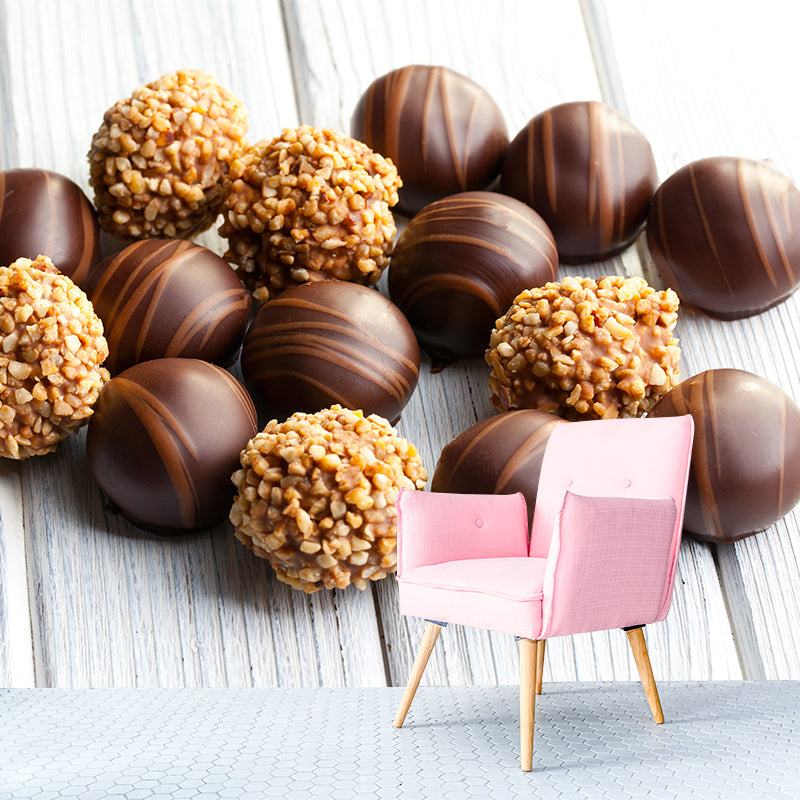 Vivolux | Schokoladenmural Tapete Sanfte Farbe Zeitgemäße Wandverkleidung für Dessertladen