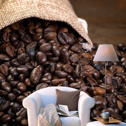 Vivolux | Nicht gewebtes dekoratives Wandmural modernes Kaffeebohnentapete, benutzerdefiniert gedruckt