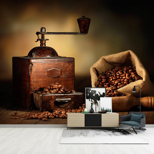Vivolux | Nicht gewebtes dekoratives Wandmural modernes Kaffeebohnentapete, benutzerdefiniert gedruckt