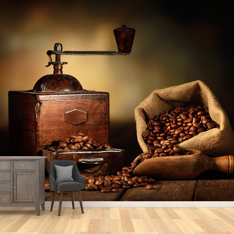 Vivolux | Nicht gewebtes dekoratives Wandmural modernes Kaffeebohnentapete, benutzerdefiniert gedruckt