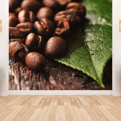 Vivolux | Pastel Farbe Kaffeebohnen Wanddekoration für die Dekoration Moderner Wohnzimmer Wanddekoration