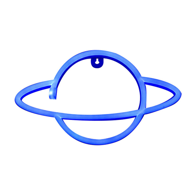 Vivolux | Kids LED Nachtkastje Verlichting Witte Planeet USB Aangedreven Wandlamp met Plastic Kap