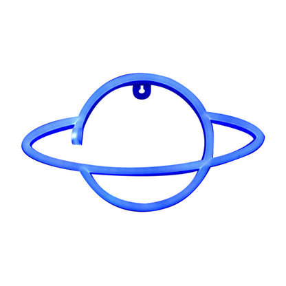 Vivolux | Kids LED Nachtkastje Verlichting Witte Planeet USB Aangedreven Wandlamp met Plastic Kap