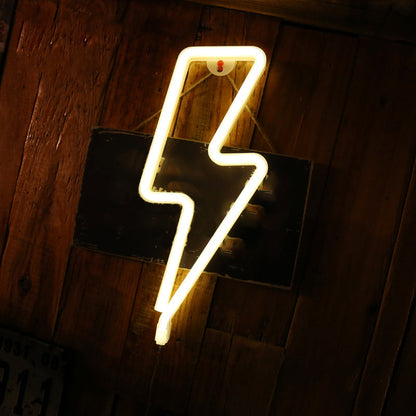 Vivolux | Cartoon Blitzförmige Nachttischlampe aus Kunststoff Kinderzimmer LED Nachtbeleuchtung in Weiß