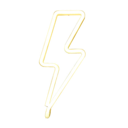 Vivolux | Cartoon Blitzförmige Nachttischlampe aus Kunststoff Kinderzimmer LED Nachtbeleuchtung in Weiß