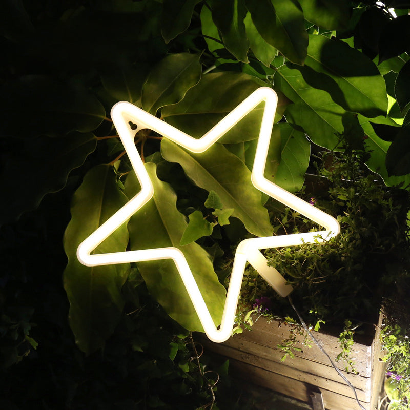 Vivolux | Sterrenraam Plastic Muur Nachtlamp Cartoon LED Witte Nachtkast Lamp voor Decoratie