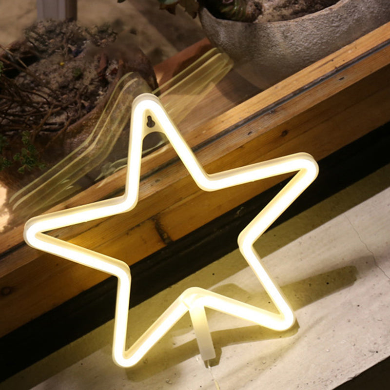 Vivolux | Sterrenraam Plastic Muur Nachtlamp Cartoon LED Witte Nachtkast Lamp voor Decoratie