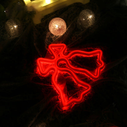 Vivolux | Jingle Bell Mini Nachtlicht Modern Kunststoff LED Weiß Nachttischbeleuchtung für Weihnachten