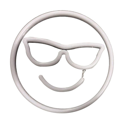 Vivolux | Smiley Mini Nachtkastje Verlichting Hedendaags Plastic USB Aangedreven LED Witte Wandlamp