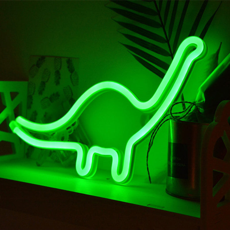 Vivolux | Dinozaur Plastic Wandverlichting Modern Stijl Batterij LED Witte Nachtkast Lamp voor Jongens Slaapkamer