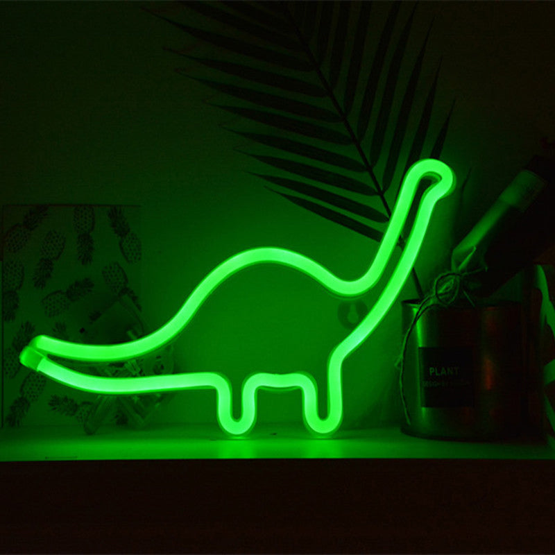 Vivolux | Dinozaur Plastic Wandverlichting Modern Stijl Batterij LED Witte Nachtkast Lamp voor Jongens Slaapkamer