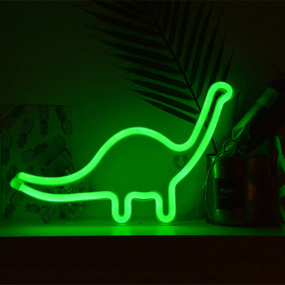 Vivolux | Dinozaur Plastic Wandverlichting Modern Stijl Batterij LED Witte Nachtkast Lamp voor Jongens Slaapkamer