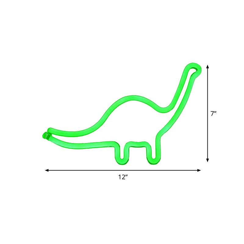 Vivolux | Dinozaur Plastic Wandverlichting Modern Stijl Batterij LED Witte Nachtkast Lamp voor Jongens Slaapkamer