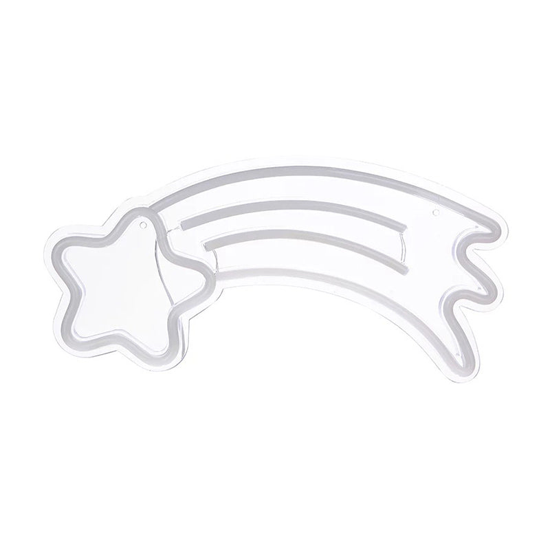 Vivolux | Shooting Star Mini Nachttisch Licht Cartoon Stil Plastik USB Betrieben LED Nachtlampe