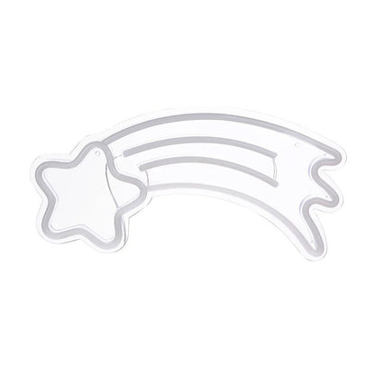 Vivolux | Shooting Star Mini Nachttisch Licht Cartoon Stil Plastik USB Betrieben LED Nachtlampe