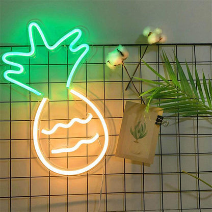 Vivolux | Kunststof Ananas Wand Nachtverlichting Hedendaagse LED Nachtkastje Verlichting in Wit