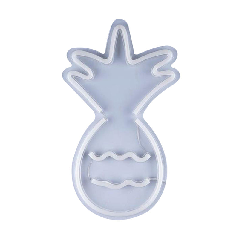 Vivolux | Kunststof Ananas Wand Nachtverlichting Hedendaagse LED Nachtkastje Verlichting in Wit