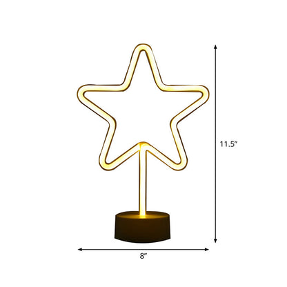 Vivolux | Geometrie Rahmen Mini Nachttischlampe Minimalistisch Kunststoff LED Weiß Wand Nachtlicht