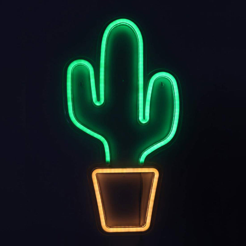 Vivolux | weiße Töpfe kaktusförmige Nachttischlampe Kinderstil LED Kunststoff Wand Nachtbeleuchtung