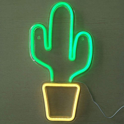 Vivolux | weiße Töpfe kaktusförmige Nachttischlampe Kinderstil LED Kunststoff Wand Nachtbeleuchtung