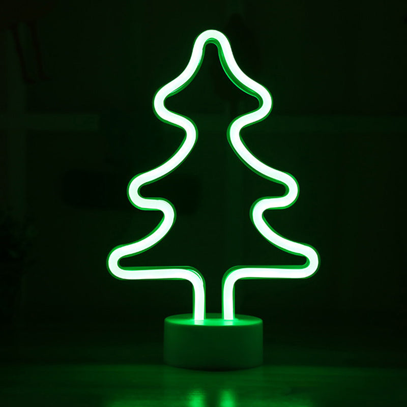 Vivolux | Weihnachtselement Nachtlicht Cartoon-Stil Plastik Kinderzimmer LED Wand Nachtbeleuchtung in Weiß