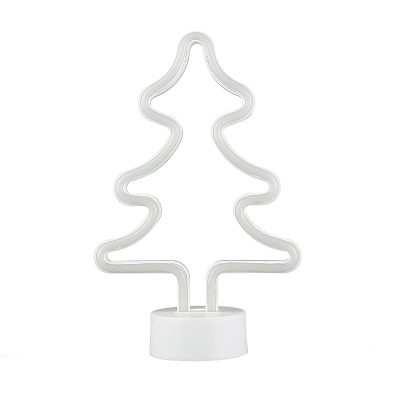 Vivolux | Weihnachtselement Nachtlicht Cartoon-Stil Plastik Kinderzimmer LED Wand Nachtbeleuchtung in Weiß