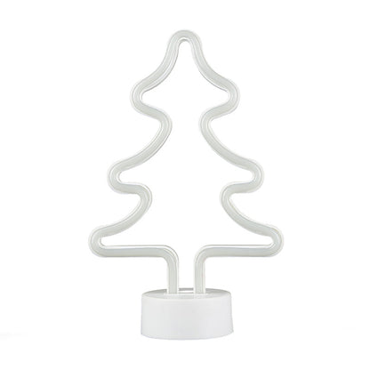Vivolux | Weihnachtselement Nachtlicht Cartoon-Stil Plastik Kinderzimmer LED Wand Nachtbeleuchtung in Weiß