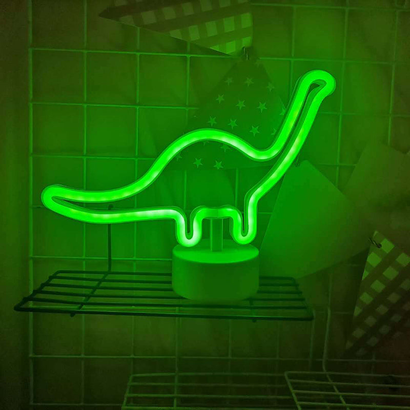 Vivolux | Dinosaurier Nachttischlampe Minimalistisch Kunststoff LED Weiß Nachttischbeleuchtung für Jungen Schlafzimmer