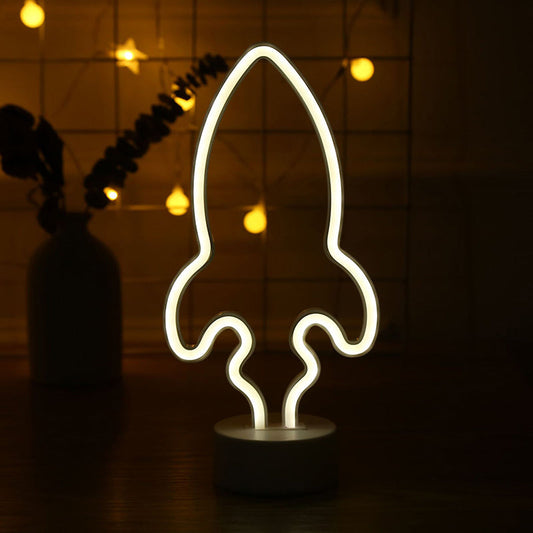 Vivolux | Rocket Baby Schlafzimmer Wand Nachtlampe Plastik LED Minimalistische Nachttischlampe in Weiß
