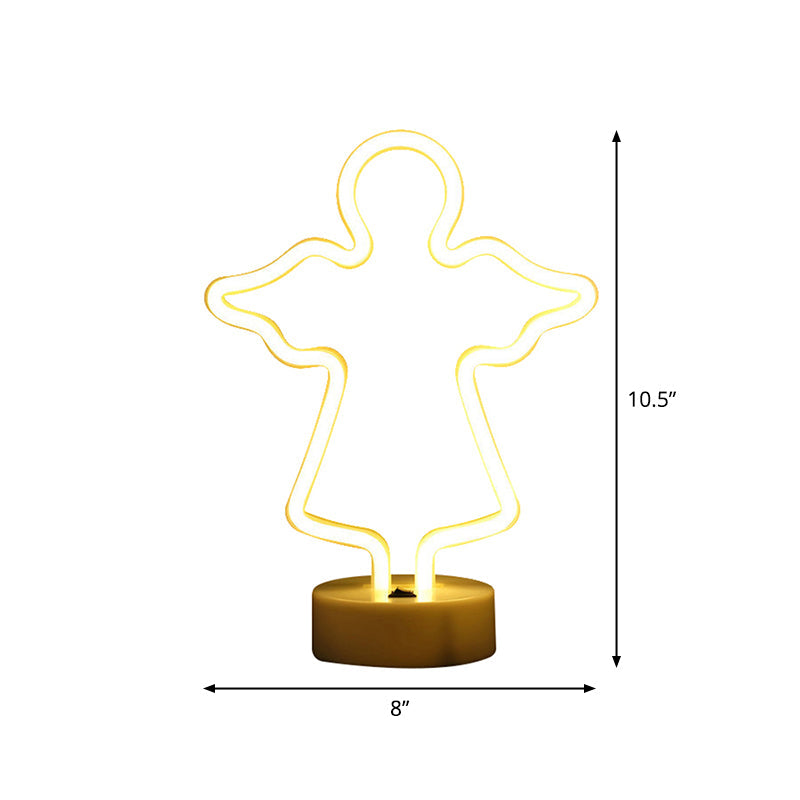 Vivolux | Geometrie Wand Nachtlicht Moderne Kunststoff Kinderzimmer LED Nachttischlampe in Weiß