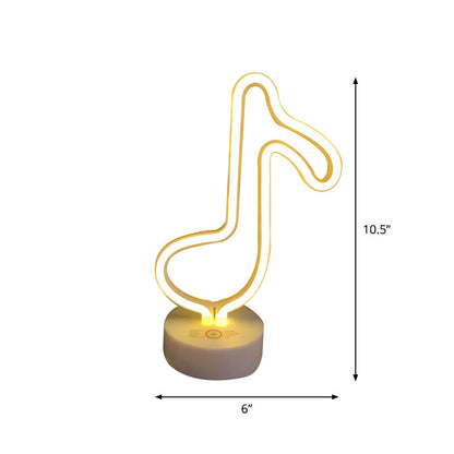 Vivolux | Einfache geometrische Nachbeleuchtung Kunststoff Batterie LED Schlafzimmer Nachttischlampe in Weiß