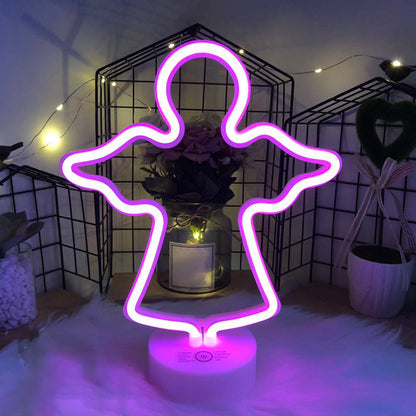 Vivolux | Einfache geometrische Nachbeleuchtung Kunststoff Batterie LED Schlafzimmer Nachttischlampe in Weiß