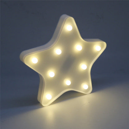 Vivolux | Sterren Nachttafel Licht Moderne Kunststof Batterij Aangedreven LED Wand Nachthell verlichting