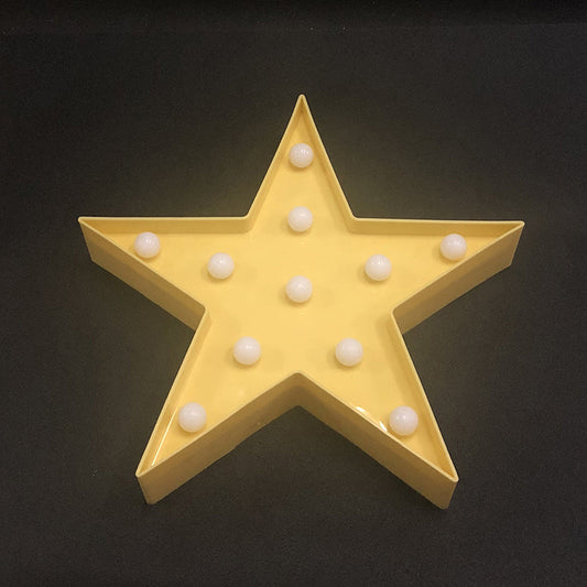 Vivolux | Pentacle Baby Schlafzimmer Nachttischlampe Kunststoff Modern Stil LED Nachbeleuchtung in Gelb