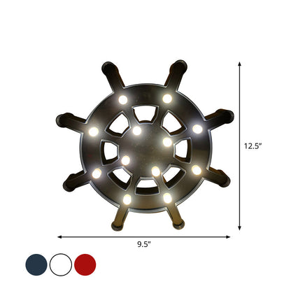Vivolux | Segel Element Plastik Nachtischlampe Nordic LED Wandlampe für das Babyzimmer