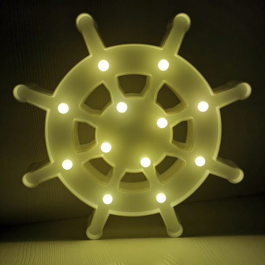 Vivolux | Segel Element Plastik Nachtischlampe Nordic LED Wandlampe für das Babyzimmer