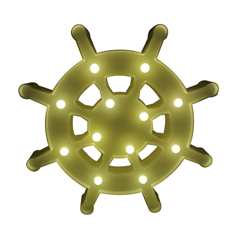 Vivolux | Segel Element Plastik Nachtischlampe Nordic LED Wandlampe für das Babyzimmer