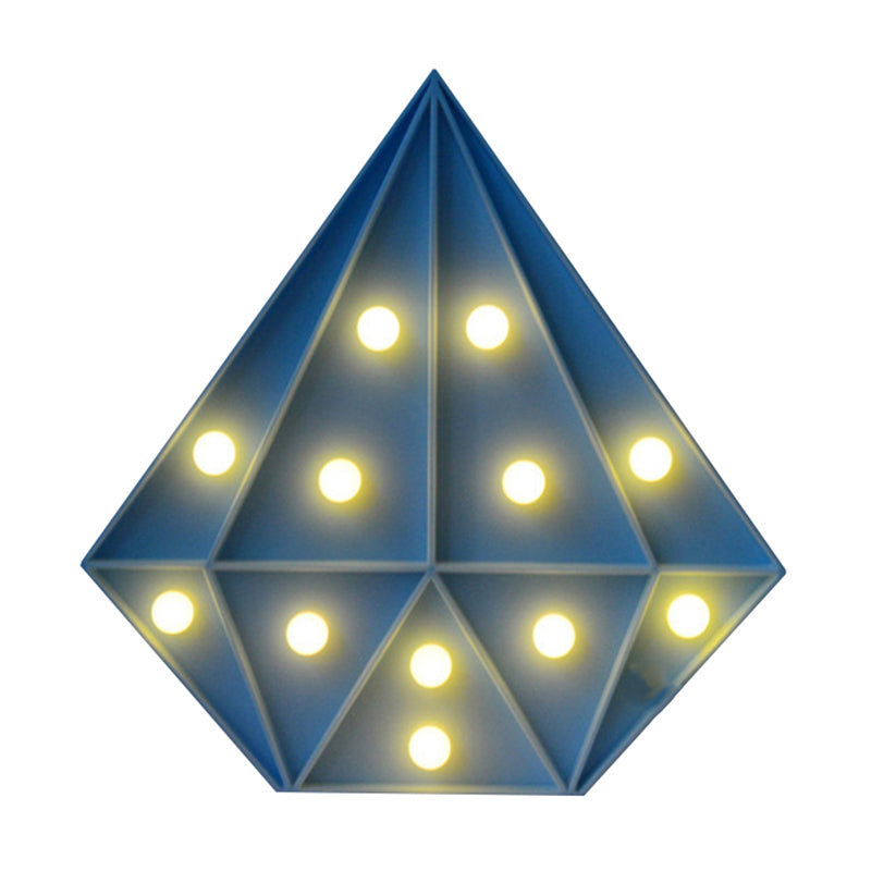 Vivolux | Plastic Diamond Nachtbeleuchtung Zeitgenössische Batteriebetriebene LED Wandnachtlicht