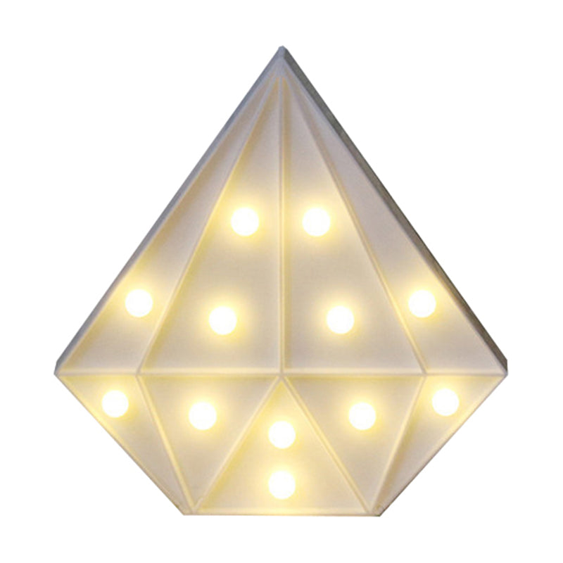 Vivolux | Plastic Diamond Nachtbeleuchtung Zeitgenössische Batteriebetriebene LED Wandnachtlicht
