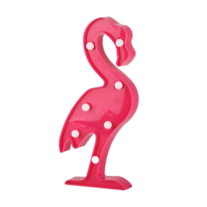 Vivolux | Flamingo Nachtlampe Moderner Stil Kunststoff Pink Finish Batterie LED Wand Nachtbeleuchtung
