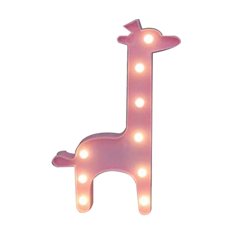 Vivolux | Giraffe Plastic Nachtkastje Licht Cartoon Stijl LED Muur Nachtverlichting voor Bedzijde
