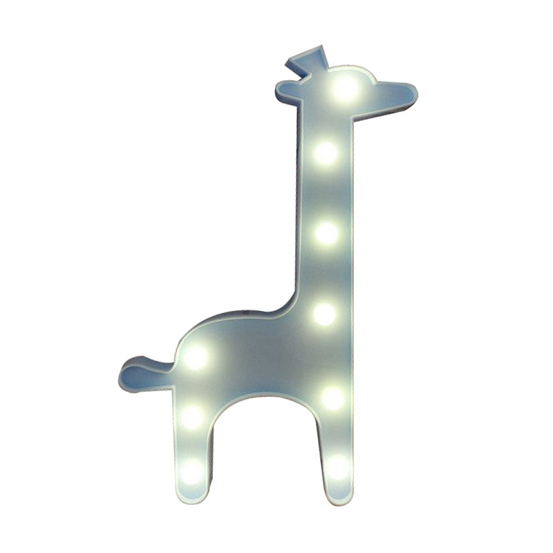 Vivolux | Giraffe Plastic Nachtkastje Licht Cartoon Stijl LED Muur Nachtverlichting voor Bedzijde