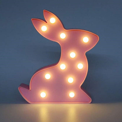 Vivolux | Hasenförmige Nachttischlampe Zeitgenössisches Kunststoff Baby Schlafzimmer LED Nachttischlicht