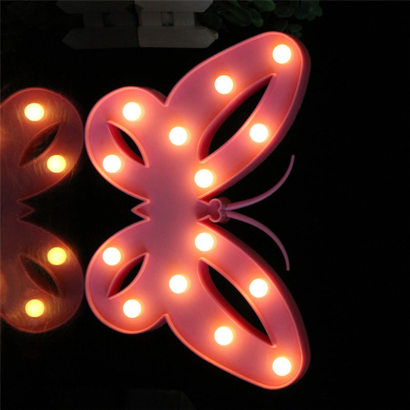 Vivolux | Nordic Butterfly Nachttischbeleuchtung Kunststoff Mädchen Schlafzimmer LED Wandlampe