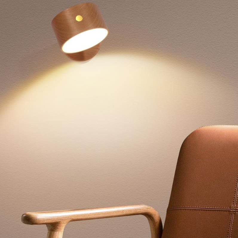 Vivolux | Einfache Holz USB wiederaufladbare Touch-Magnet LED Nachtlicht Wand Sconce Lampe