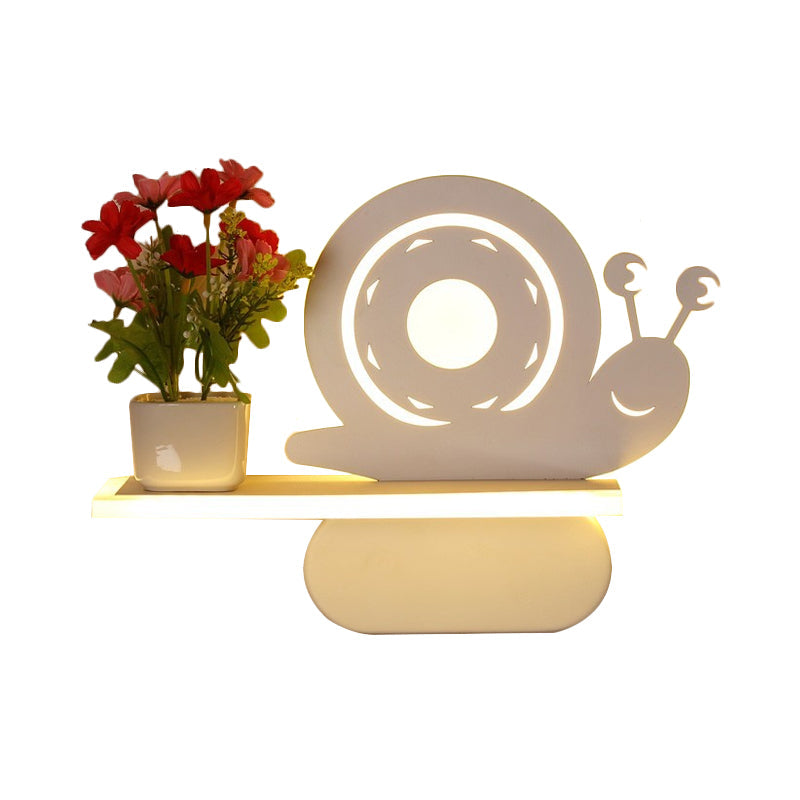 Vivolux | Acryl Wandschijnwerper mit Regal Wohnzimmer Restaurant Modern Stilvolle Wandleuchte in Weiß