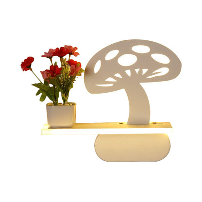 Vivolux | Acryl Wandschijnwerper mit Regal Wohnzimmer Restaurant Modern Stilvolle Wandleuchte in Weiß