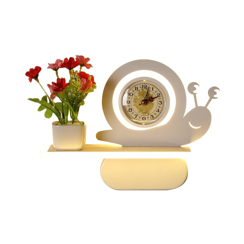 Vivolux | Acryl Wandschijnwerper mit Regal Wohnzimmer Restaurant Modern Stilvolle Wandleuchte in Weiß