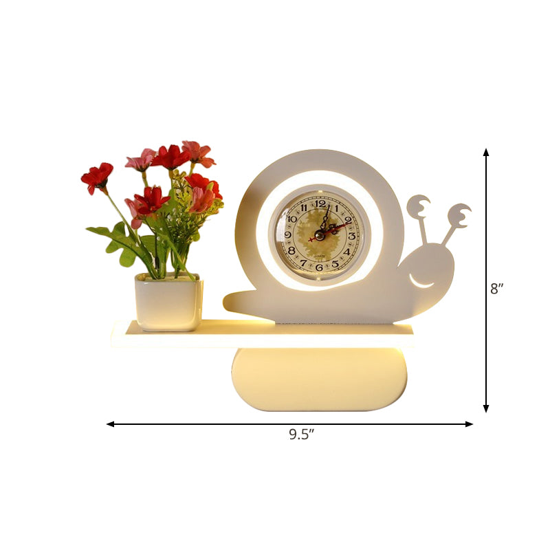 Vivolux | Acryl Wandschijnwerper mit Regal Wohnzimmer Restaurant Modern Stilvolle Wandleuchte in Weiß