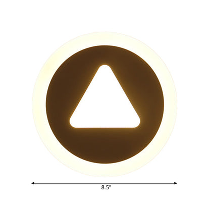 Vivolux | Dunne Paneel Wandlamp Schone Acryl Wandlamp in Wit voor Kleuterschool Baby Slaapkamer